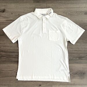 CREWCUTS Short Sleeve Polo Shirt Kids XXL (14-15) White Preppy School J.Crew NWT